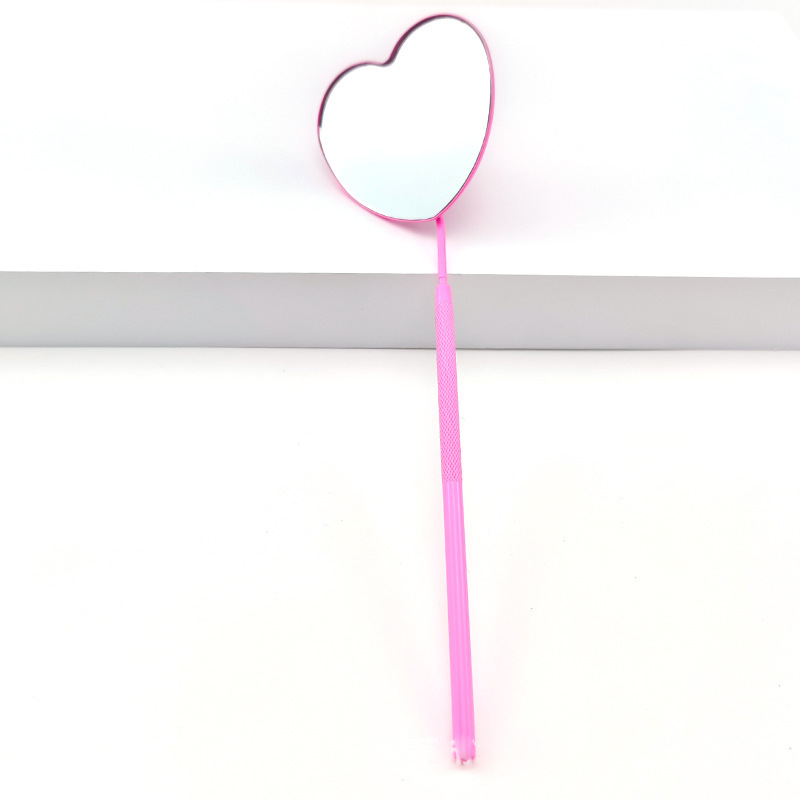 Eyelash grafting heart-shaped examination mirror