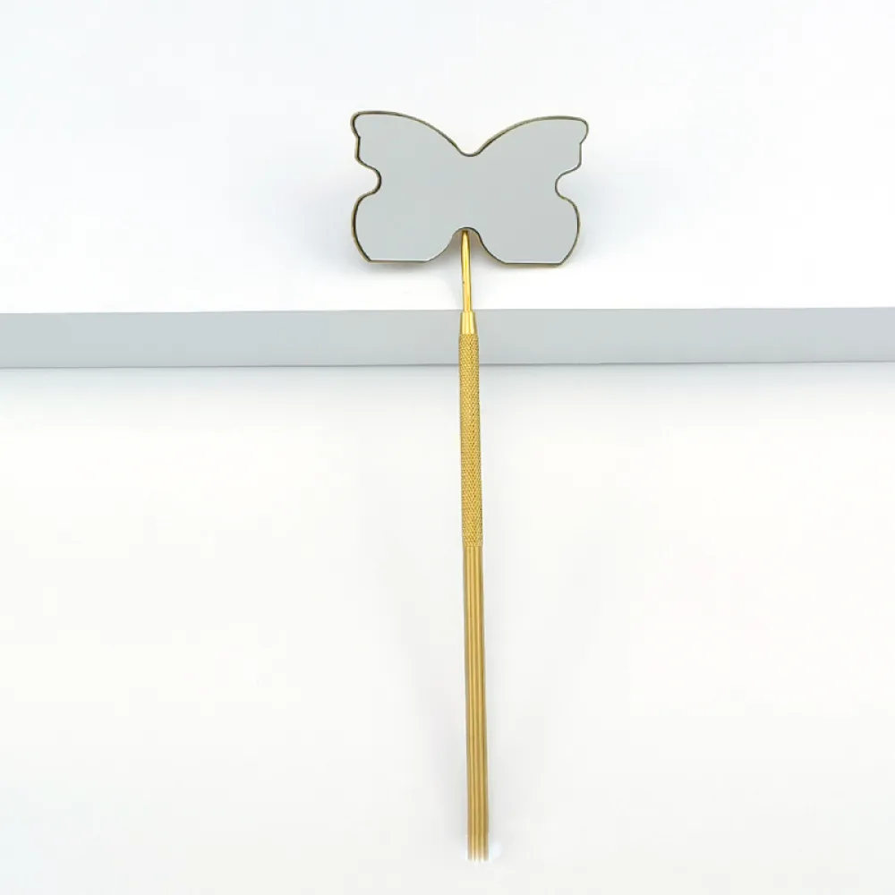 Eyelash grafting heart-shaped examination mirror