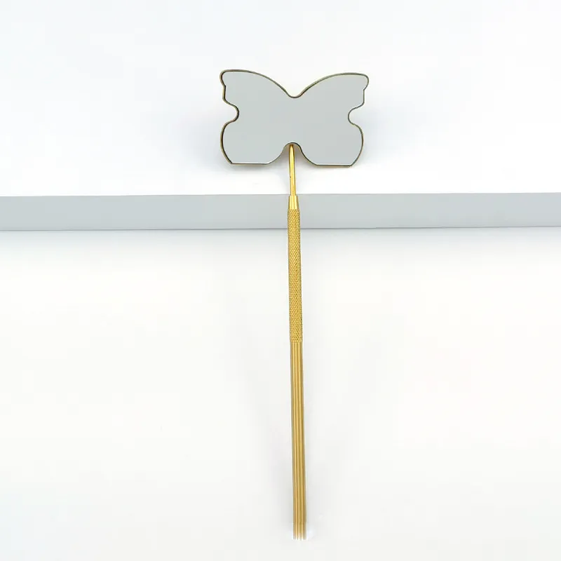 Eyelash grafting heart-shaped examination mirror