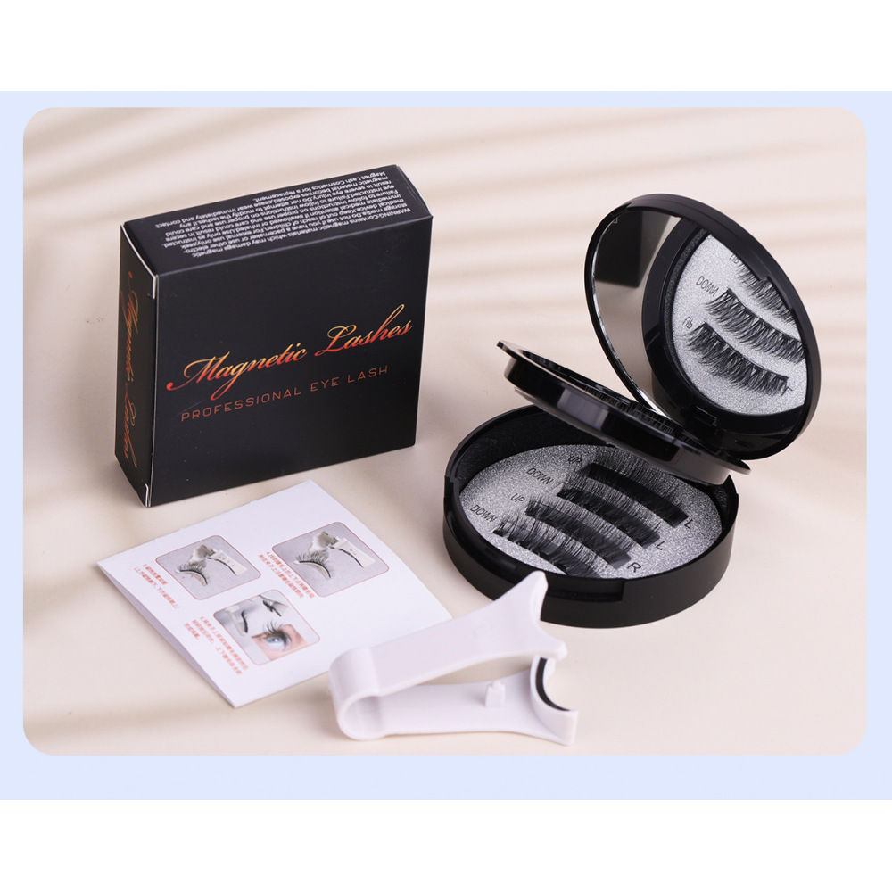 Flat hard stem magnetic suction false eyelashes