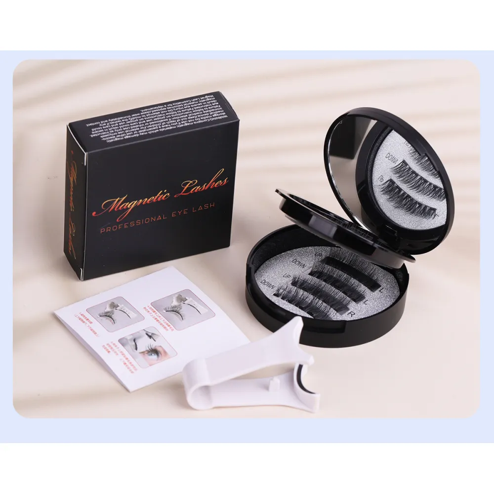 Flat hard stem magnetic suction false eyelashes