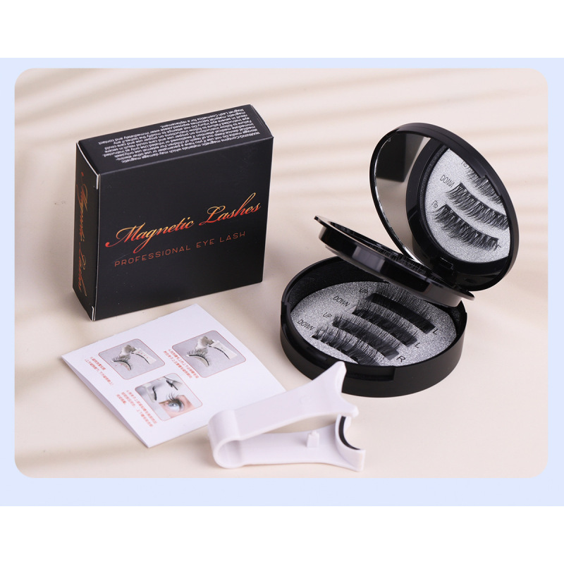Flat hard stem magnetic suction false eyelashes