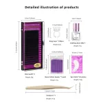 Grafted eyelash set naturally curls up