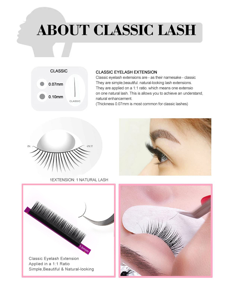 Grafted eyelash set naturally curls up