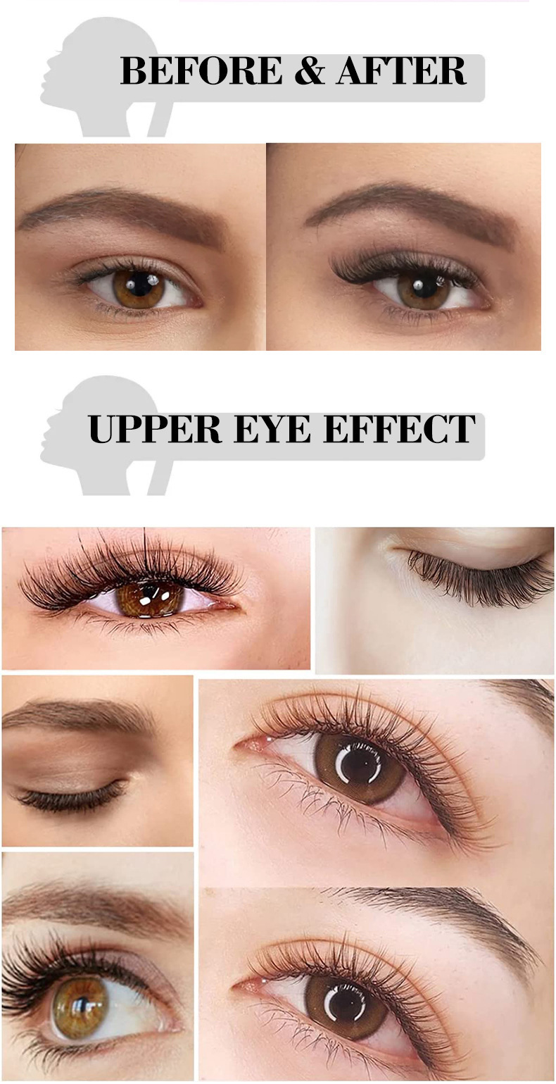 Grafted eyelash set naturally curls up