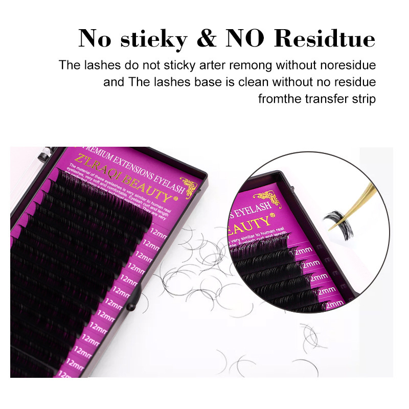 Grafted eyelash set naturally curls up