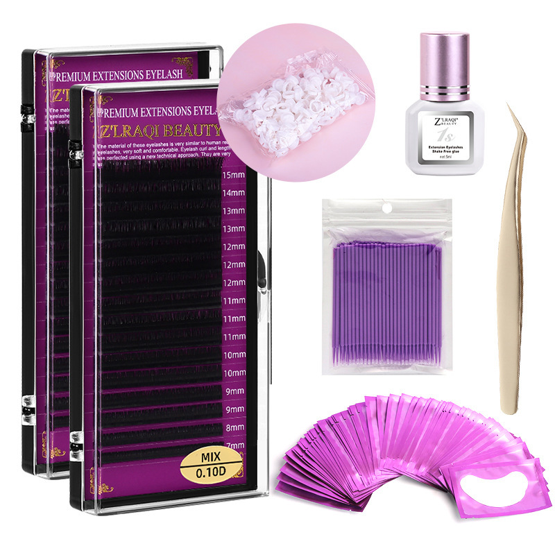 Grafted eyelash set naturally curls up