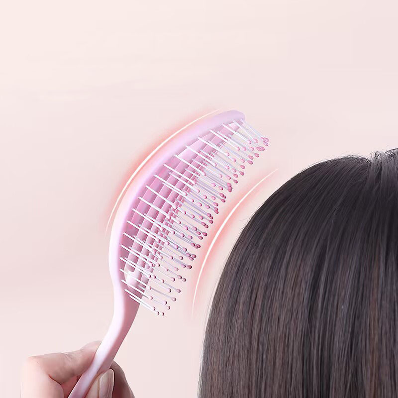 Hollow out fluffy long hair styling multifunctional massage comb