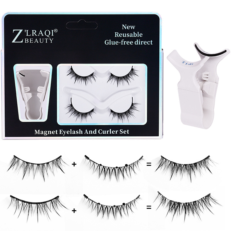 Magnetic suction false eyelashes