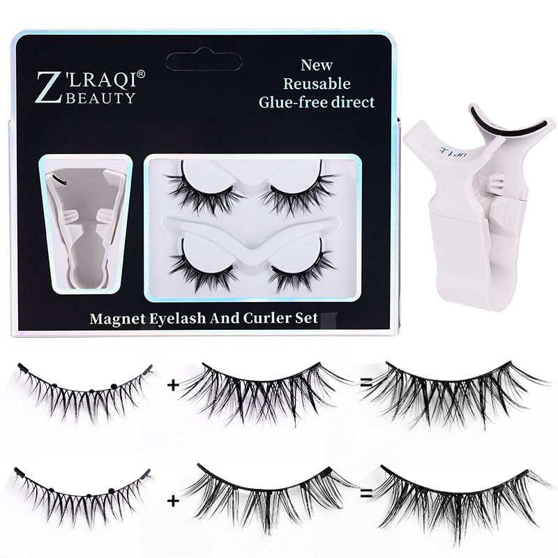 Magnetic suction false eyelashes
