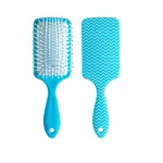 Plastic massage comb, wide toothed comb, anti knot massage comb
