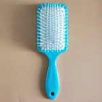 Plastic massage comb, wide toothed comb, anti knot massage comb