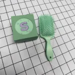 Square large airbag comb with folding mirror