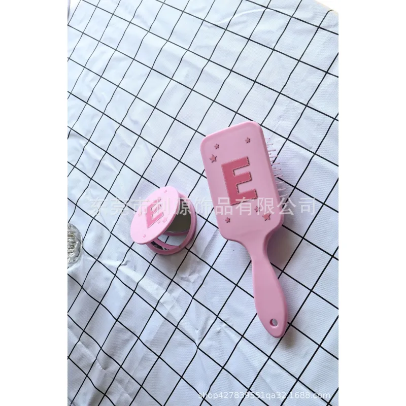 Square large airbag comb with folding mirror