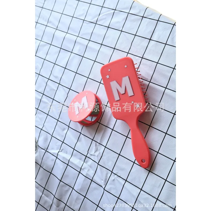 Square large airbag comb with folding mirror