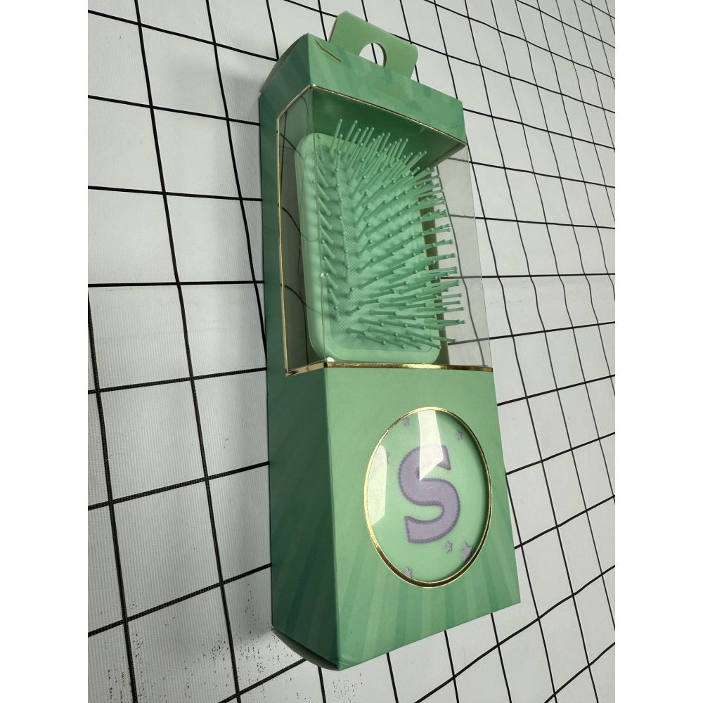Square large airbag comb with folding mirror
