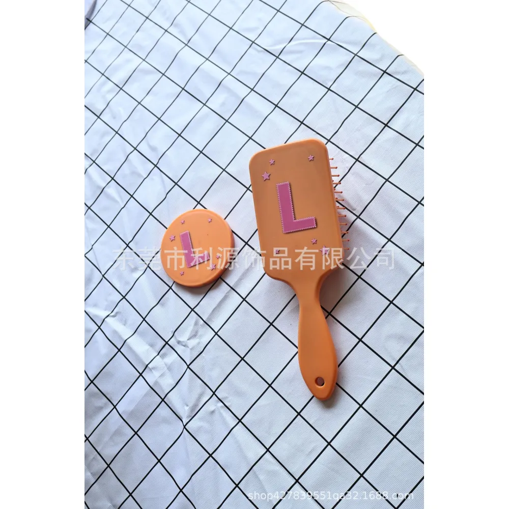 Square large airbag comb with folding mirror