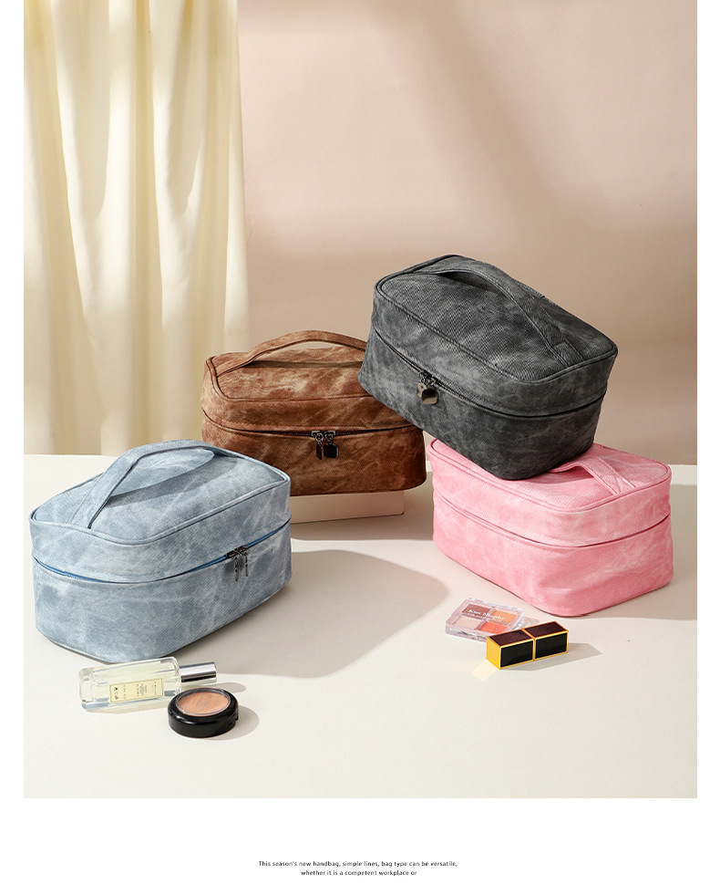 Cowboy Pattern Travel Multi functional Makeup Bag