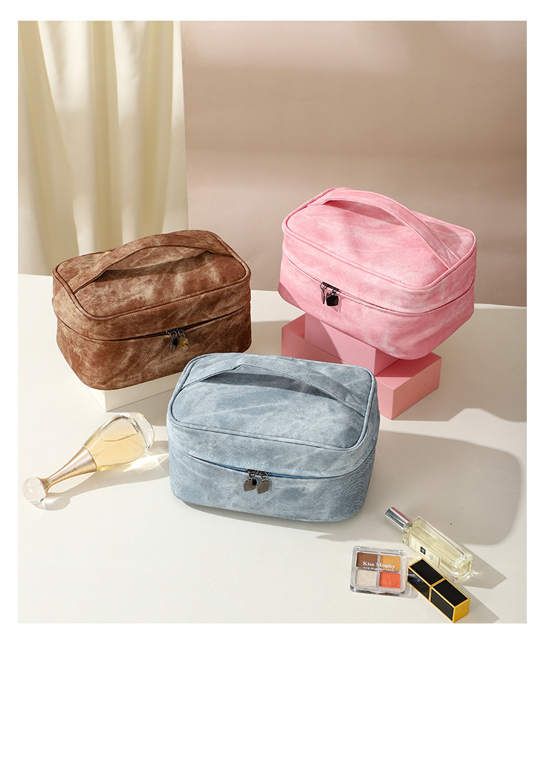 Cowboy Pattern Travel Multi functional Makeup Bag