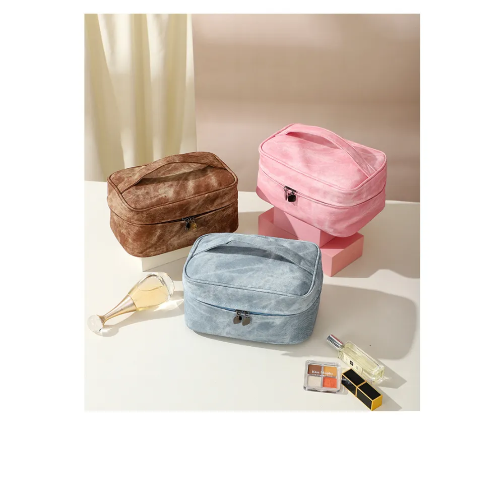 Cowboy Pattern Travel Multi functional Makeup Bag