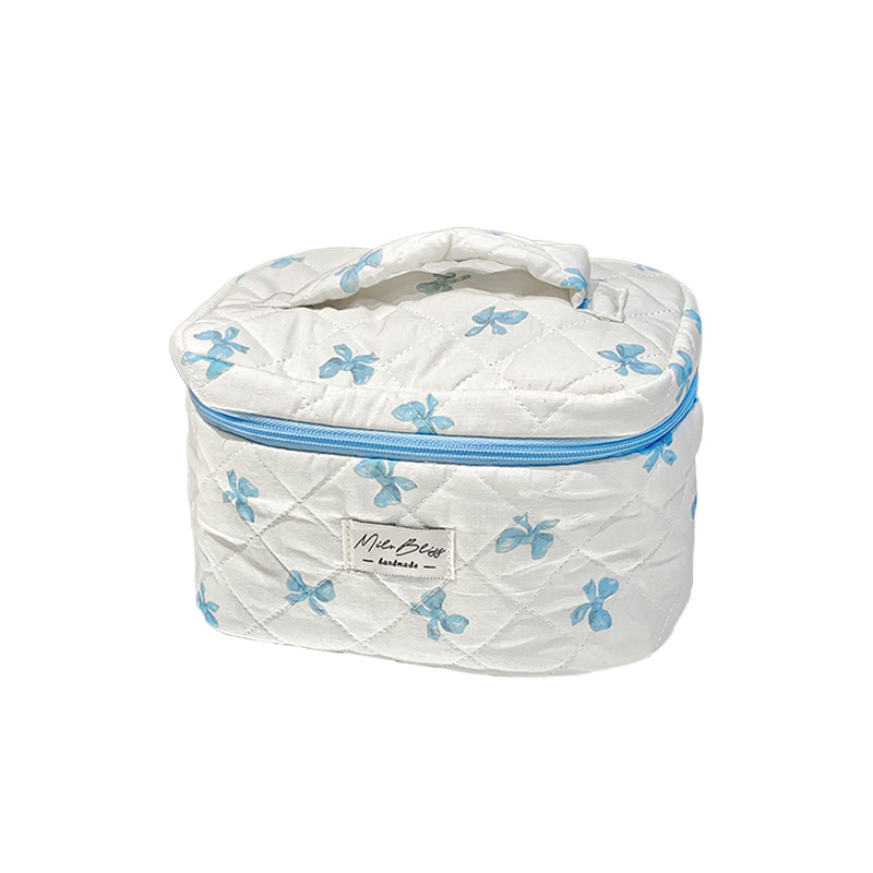 Cute Bow Makeup Bag with Large Capacity