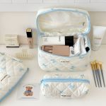 Cute Bow Makeup Bag with Large Capacity