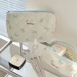 Cute Bow Makeup Bag with Large Capacity