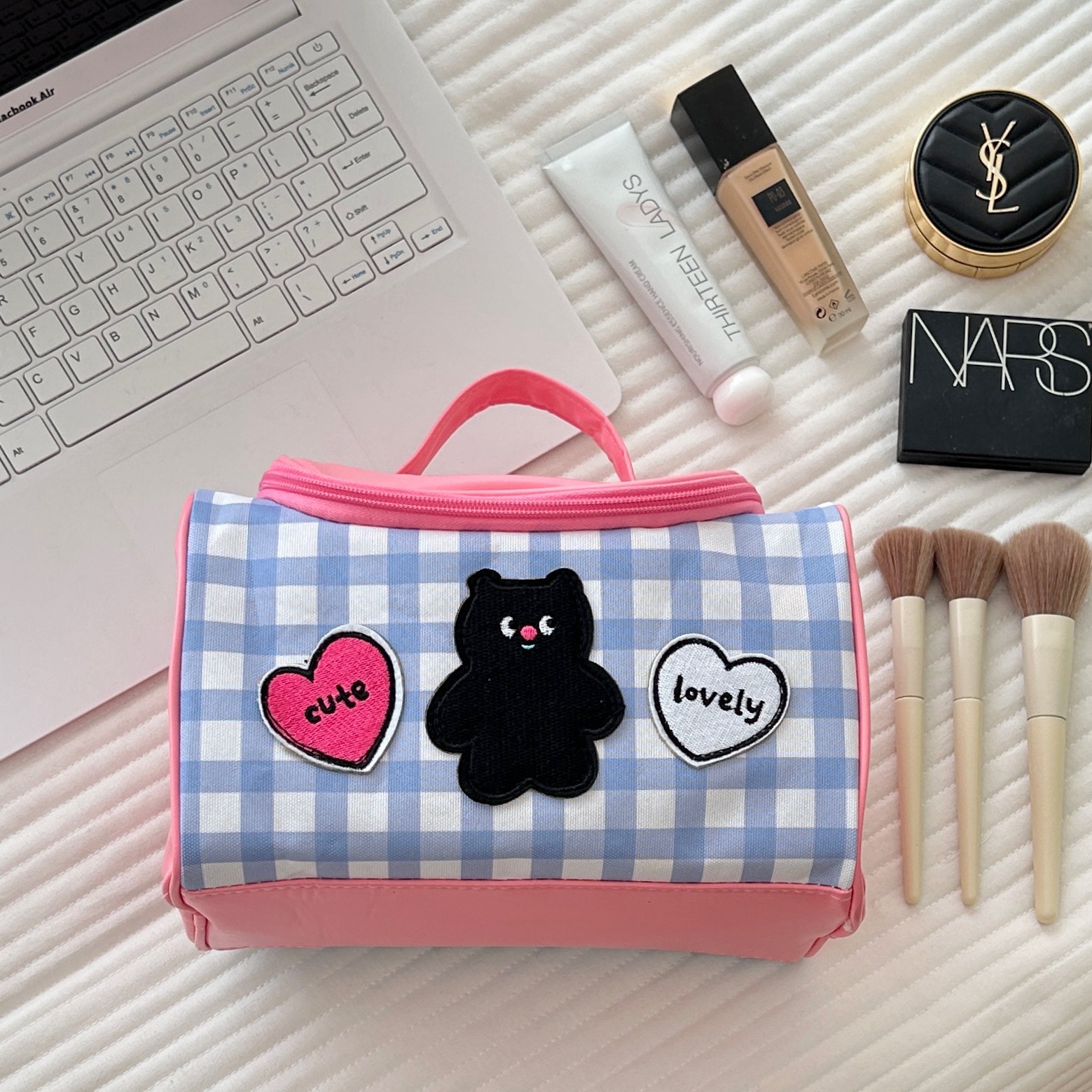 Cute Cat Handheld Makeup Bag