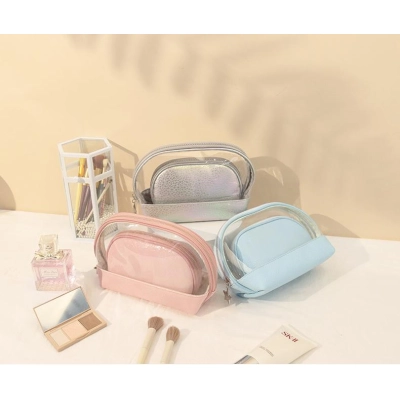 Half circle two-piece multifunctional makeup bag 02