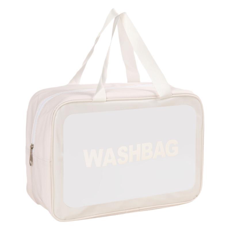 Makeup bag, portable travel wash bag, PU leather material