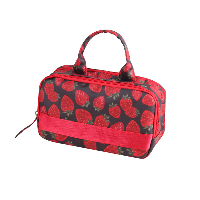 Strawberry Handheld Makeup Bag with Full Printing