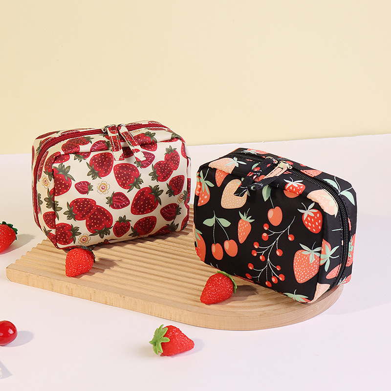 Strawberry Handheld Makeup Bag with Full Printing