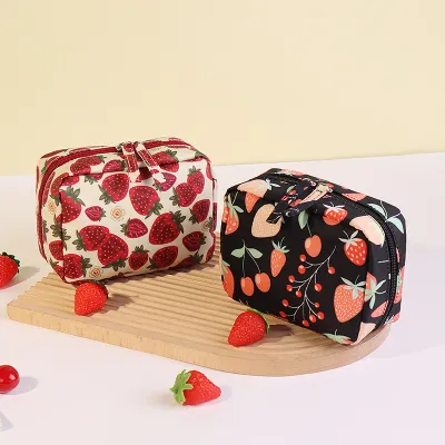 Strawberry Handheld Makeup Bag with Full Printing 01