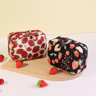 Strawberry Handheld Makeup Bag with Full Printing 01