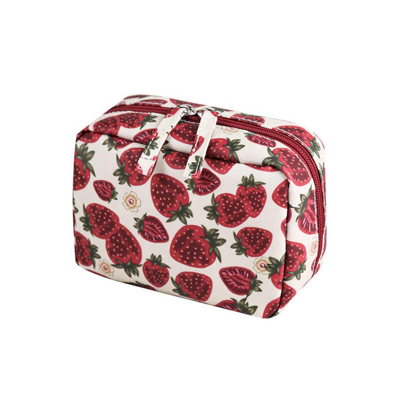 Strawberry Handheld Makeup Bag with Full Printing