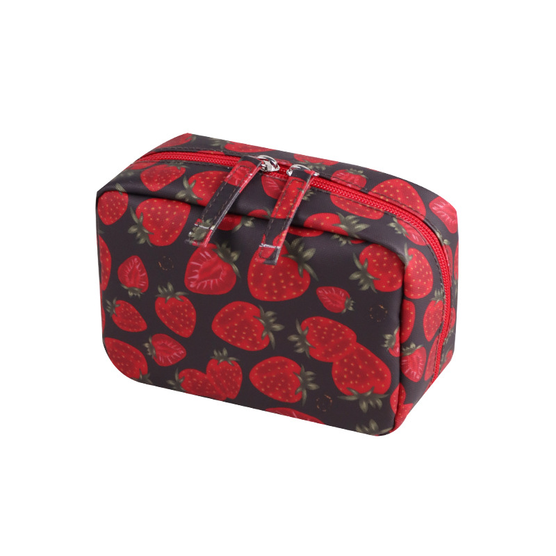 Strawberry Handheld Makeup Bag with Full Printing
