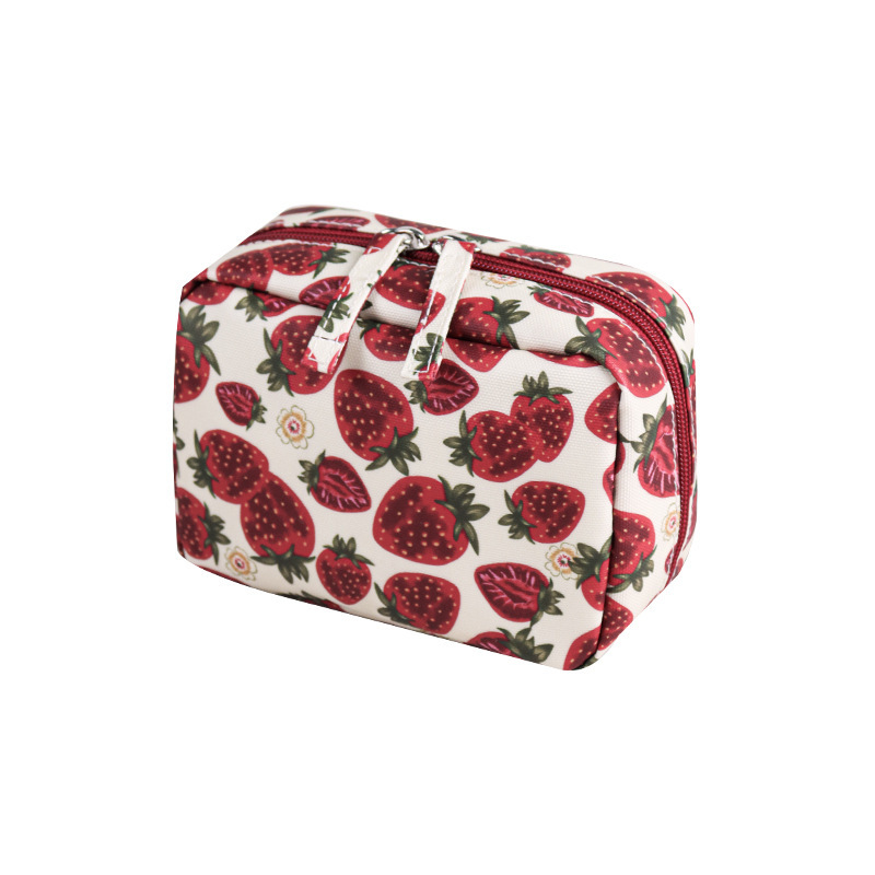 Strawberry Handheld Makeup Bag with Full Printing