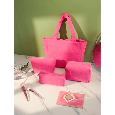 Towel cloth makeup bag autumn and winter high-end feeling 01