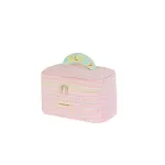 Wind Quilted Checkered Makeup Bag with Large Capacity