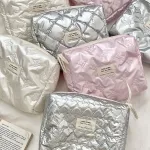 Bow PU with cotton clip, miscellaneous storage bag, makeup bag
