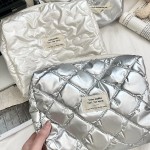 Bow PU with cotton clip, miscellaneous storage bag, makeup bag