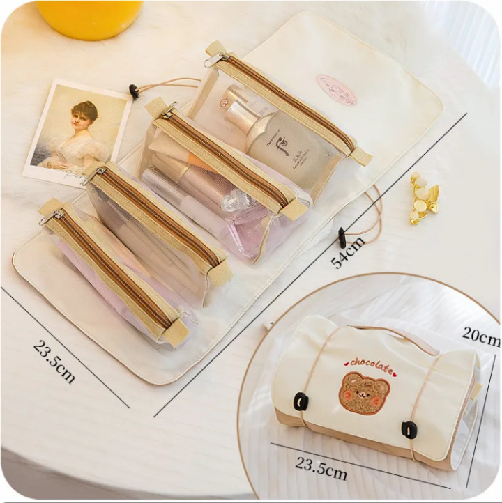 Cosmetics storage bag four in one