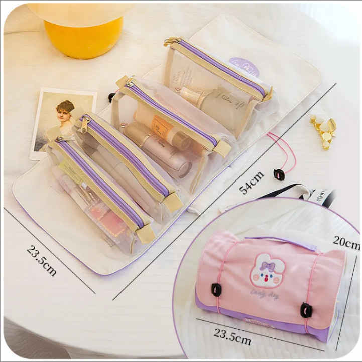 Cosmetics storage bag four in one