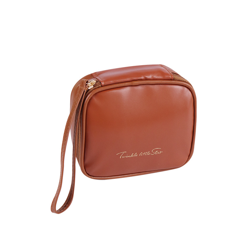 PU Cream Lipstick Small Square Makeup Bag