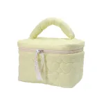 Quilted Love Flower Makeup Bag