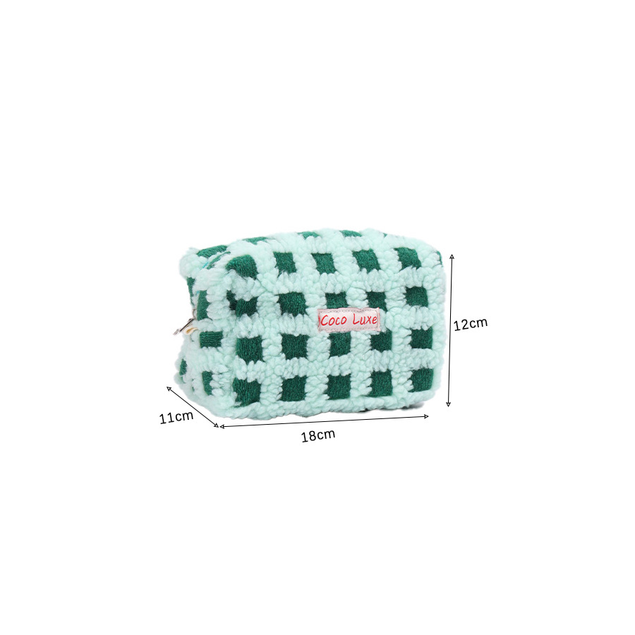 Waffle Lamb Plush Makeup Bag