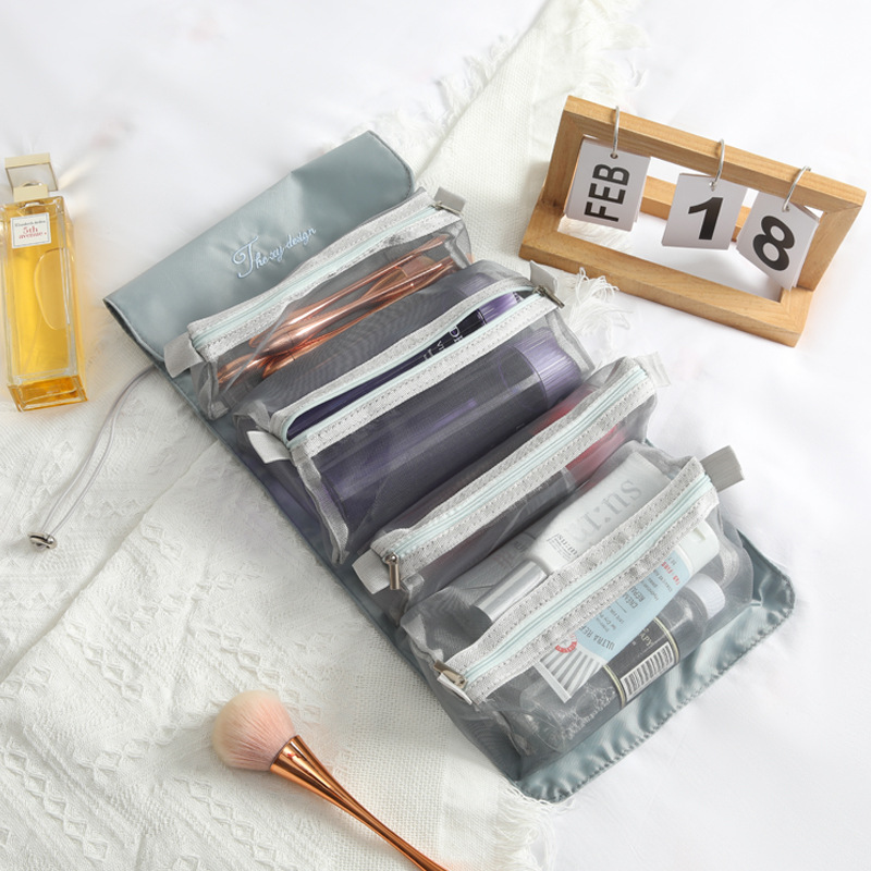 Detachable four in one makeup bag