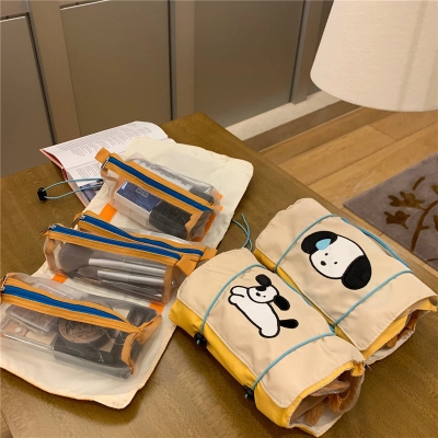 Folding storage detachable makeup bag 02
