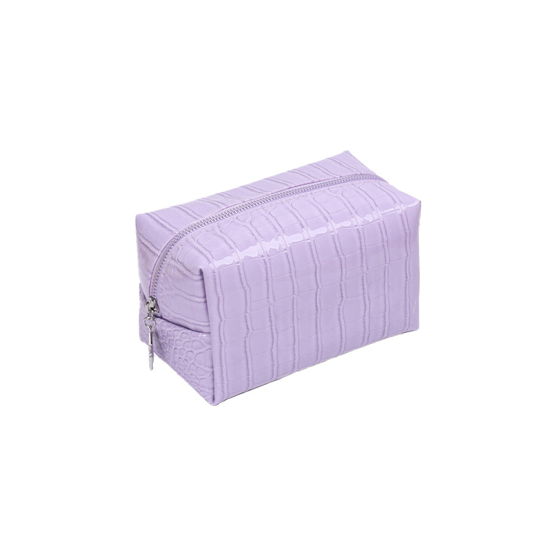 Half round PU waterproof cosmetic storage bag
