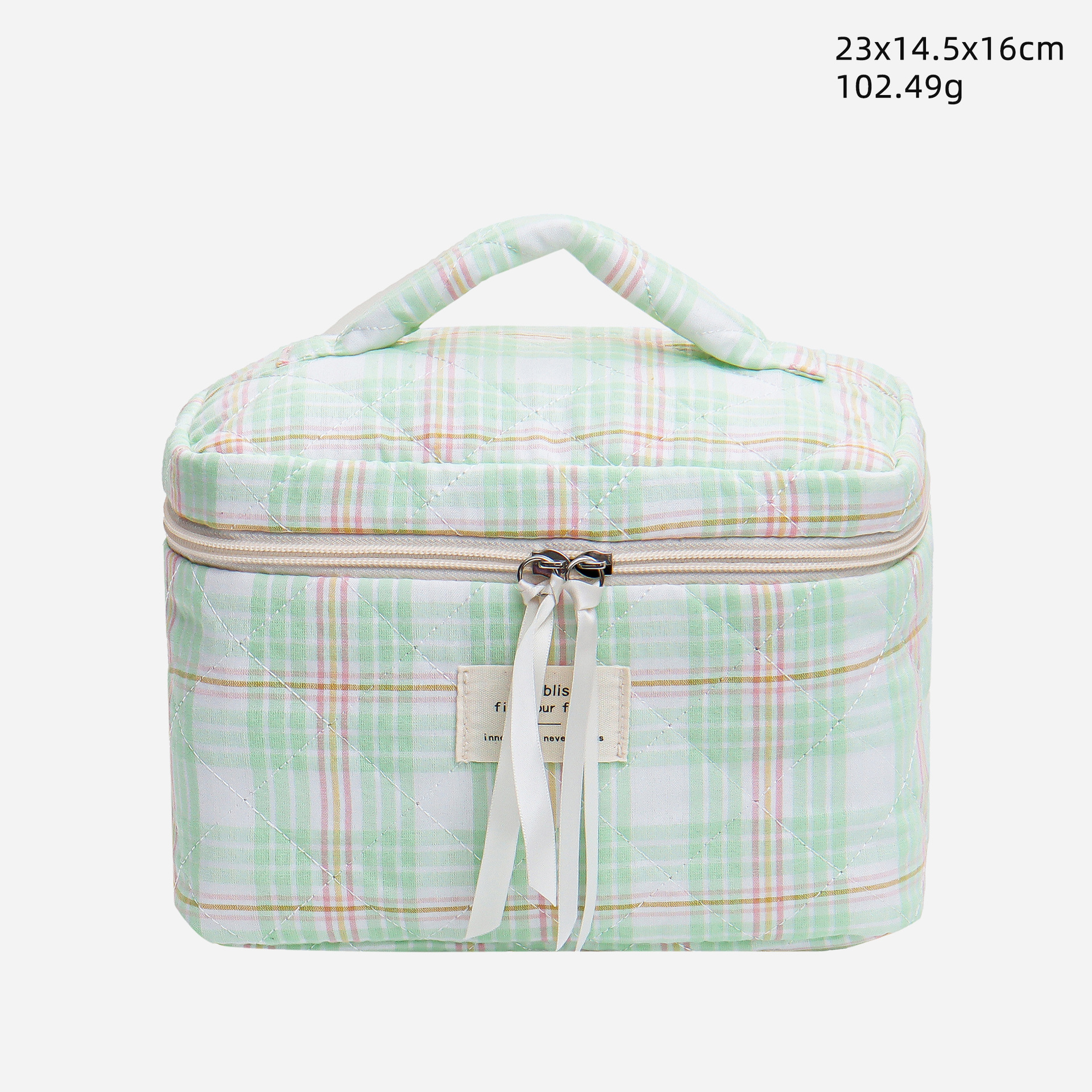 High appearance cute ribbon storage makeup bag